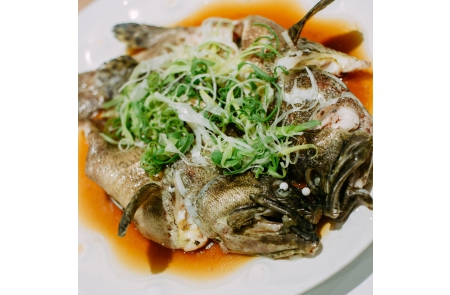 蔥香清蒸龍虎斑
