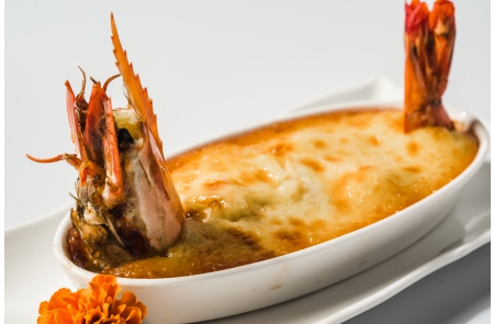 法式焗烤大明蝦